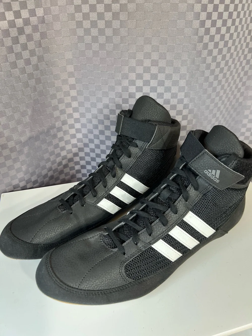 Adidas HVC 2 Wrestling Shoes Sz 13 MMA Boxing Weightlifting Black NEW  AQ3325